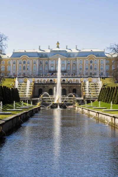 Rusia San Petersburgo Gran Palacio Peterhof — Foto de Stock