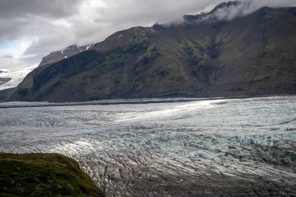 Svinafellsjokullglaciär Del Vatnajokullglaciären Nationalparken Skaftafel Island — Stockfoto