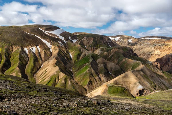 화산섬 Landmannalaugar 화산이 Fjallabak 구역에 있습니다 아이슬란드 — 스톡 사진