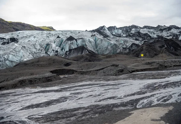 Ledovec Svinafellsjokull Část Ledovce Vatnajokull Národní Park Skaftafel Islandu — Stock fotografie