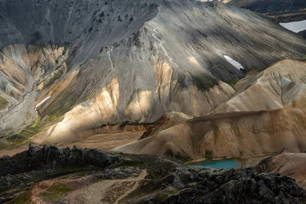 Volcanic Mountains Landmannalaugar Fjallabak Nature Reserve Iceland — Stock Photo, Image