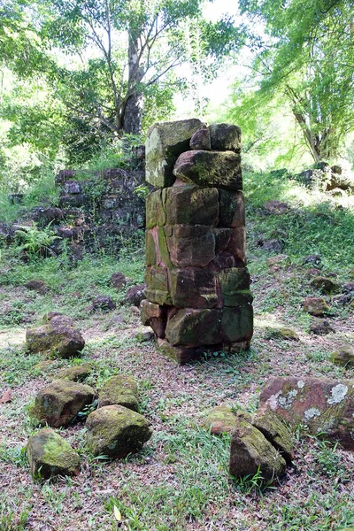 Ruínas Entre Floresta Redução Nossa Senhora Lauret Argentina Redução Jesuíta — Fotografia de Stock