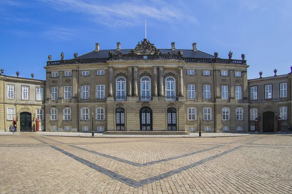 Danimarka Kopenhag Daki Amalienborg Sarayı — Stok fotoğraf