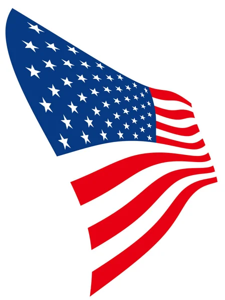 Libertad Viento Americano Bandera Ilustración Estrella — Foto de Stock