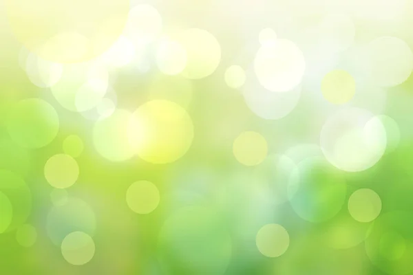 Abstract Bright Spring Summer Landscape Texture Natural Green Bokeh Lights — Stock Photo, Image