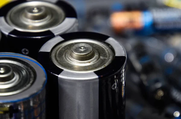 Zout Alkalische Batterijen Een Energiebron Voor Draagbare Technologie Aaa Batterijen — Stockfoto