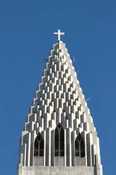 Cathedral Hallgrimskirkja Reykjavik Iceland — Stock Photo, Image