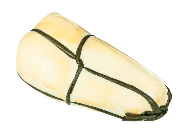 Lokaler Italienischer Provola Affumicata Geräucherter Provola Käse Isoliert Auf Weißem — Stockfoto