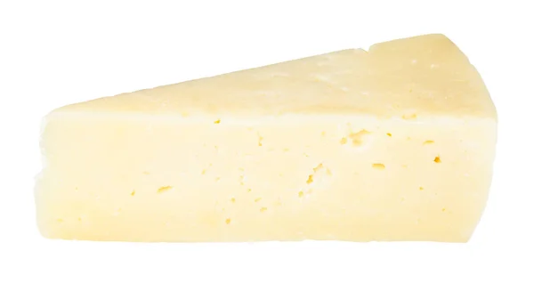 Slab Local Italian Pecorino Romano Sheep Milk Cheese Isolated White — Stock Photo, Image