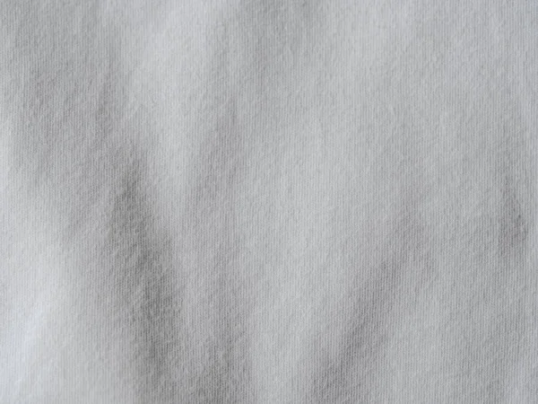 Kain Katun Putih Tekstur Latar Belakang Jersey Katun Dengan Lipatan — Stok Foto