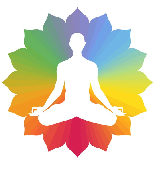 Chakra Mindfulness Espiritualmeditação Mantra Ilustração — Fotografia de Stock