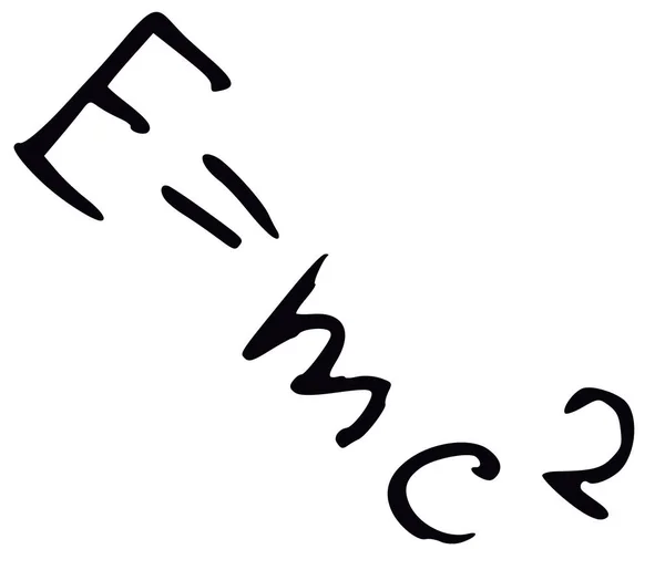 Формула Emc Иллюстрационного Закона — стоковое фото