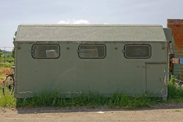 Movable Modular Temporary Field Kitchen Trailer Conversion — Stock Photo, Image