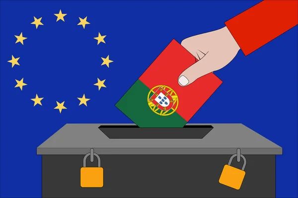 Κάλπη Της Πορτογαλίας Για Τις Ευρωπαϊκές Εκλογές — Φωτογραφία Αρχείου