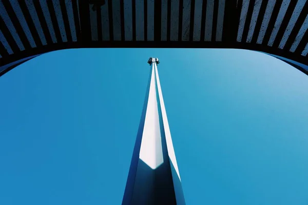 Lampadaire Dans Rue Bilbao Espagne — Photo