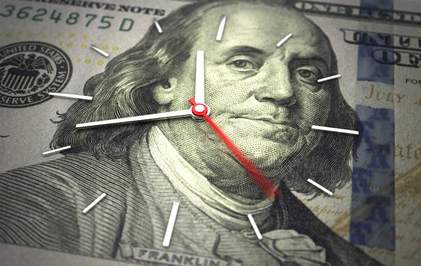 Time American Dollar Time Money Concept — Stock Photo, Image