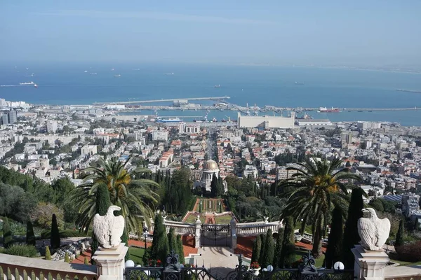 View Bahai Gardens Haifa Israel — Stock Photo, Image