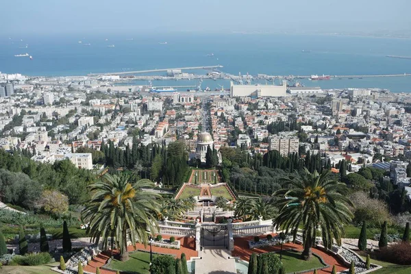 View Bahai Gardens Haifa Israel — Stock Photo, Image