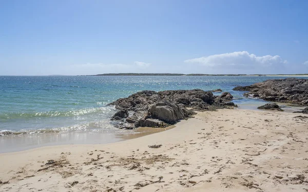 Soligt Kustlandskap Runt Clifden Irland — Stockfoto