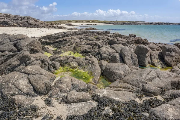 Soligt Kustlandskap Runt Clifden Irland — Stockfoto