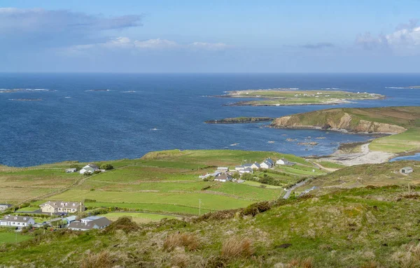 Idylické Pobřežní Scenérie Kolem Sky Road Connemara Regionu Západním Irsku — Stock fotografie