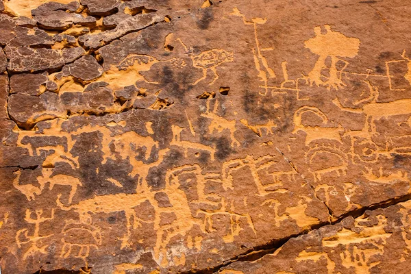 Ein Denkmal Neolithischer Kunst Rund 200 Westlich Von Riad — Stockfoto