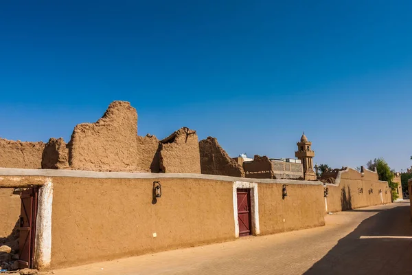 Traditionelle Arabische Lehmziegelarchitektur Majmaah Saudi Arabien — Stockfoto