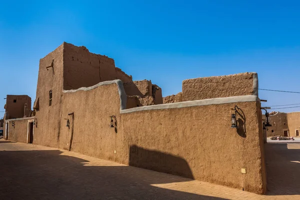 Traditionelle Arabische Lehmziegelarchitektur Majmaah Saudi Arabien — Stockfoto