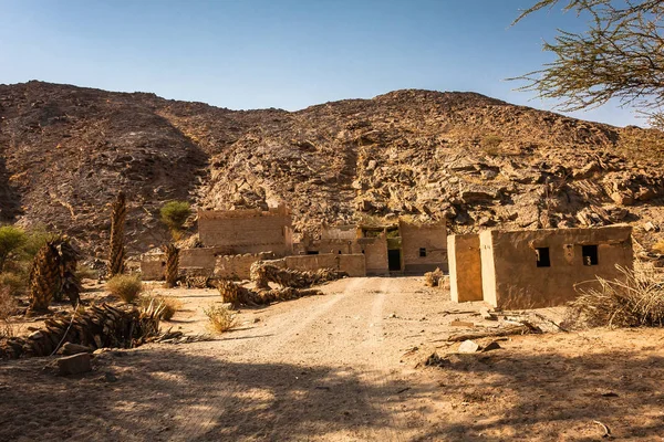 Uma Aldeia Abandonada Wadi Massal Província Riade Arábia Saudita — Fotografia de Stock