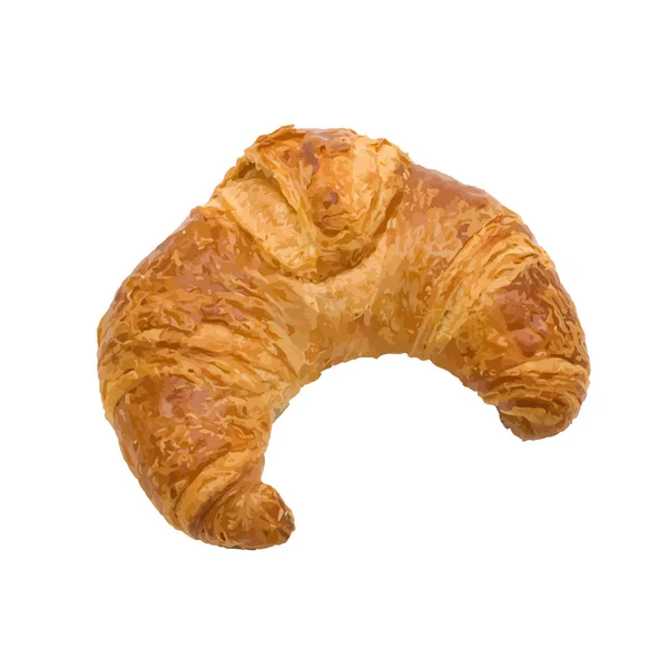 Frukost Croissant Bröd Mat Bageri Illustration Skorpa — Stockfoto