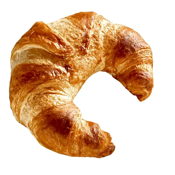 Ontbijt Illustratie Croissant Korst Voedsel Bakkerij Smakelijk Brood — Stockfoto