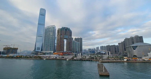 Τσιμ Τσούι Χονγκ Κονγκ Δεκεμβρίου 2018 Λιμάνι Βικτόρια — Φωτογραφία Αρχείου