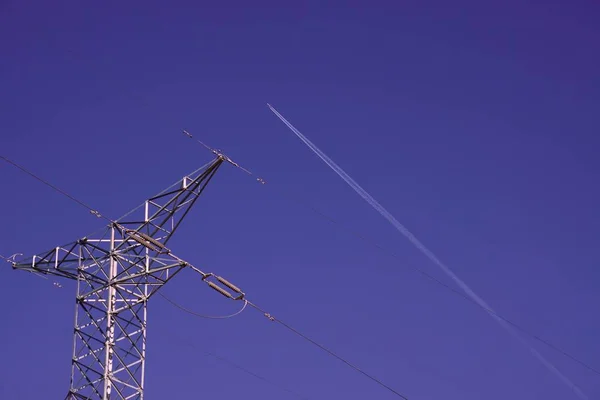 Turnul Energie Electrică Cerul — Fotografie, imagine de stoc