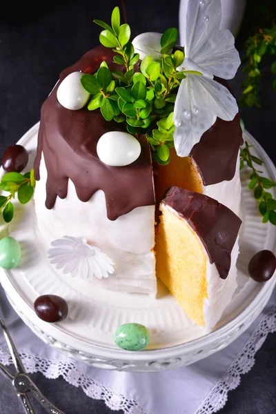 Paskalya Kek Şeker Çikolata Sır — Stok fotoğraf