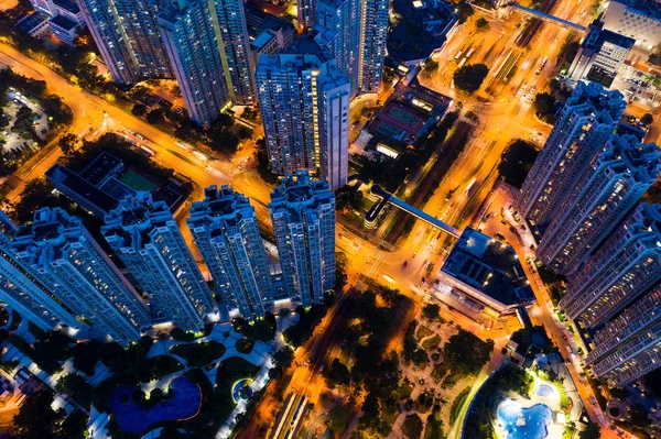 Tin Shui Wai Hong Kong Septembrie 2018 Vedere Aeriană Orașului — Fotografie, imagine de stoc