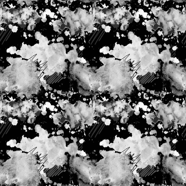 Siyah Beyaz Gece Karanlık Gökyüzü Arka Plan Üzerinde Sulu Boya — Stok fotoğraf
