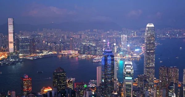 Victoria Peak Hong Kong Noviembre 2018 Ciudad Hong Kong Por — Foto de Stock