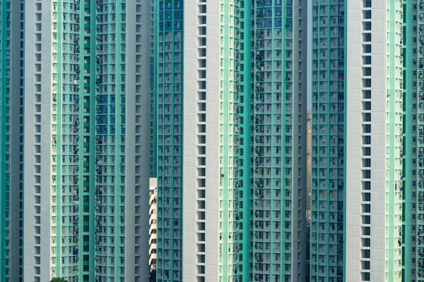 Facciata Costruzione Immobili Hong Kong — Foto Stock