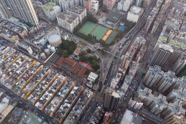 Kwa Wan Hong Kong January 2019 Top View Hong Kong — Stock fotografie