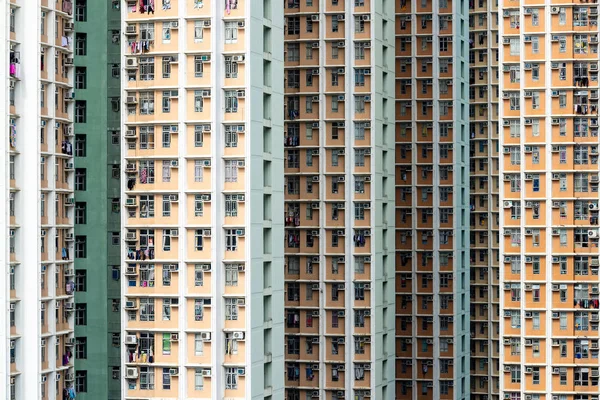 Building Facade Real Estate Hong Kong — Stock Photo, Image