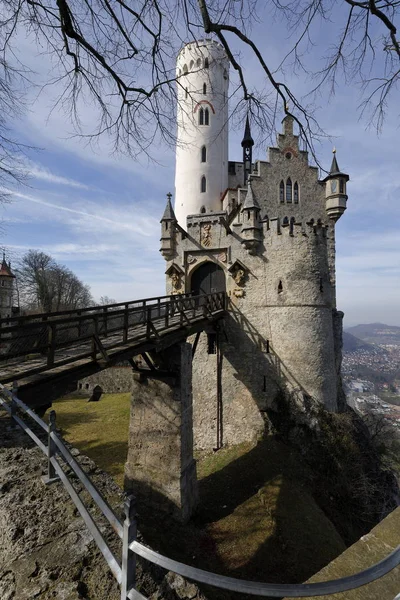 Castillo Lichtenstein Alemania — Foto de Stock
