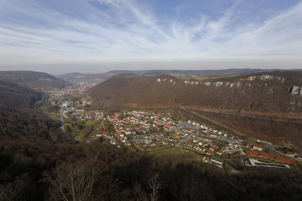 Die Stadt Lichtenstein Deutschland — Stockfoto