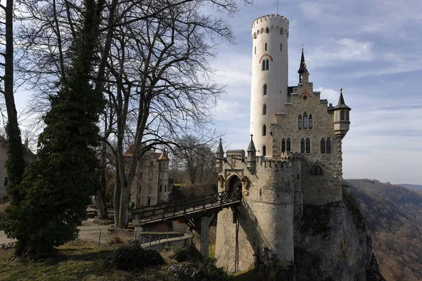 Castillo Lichtenstein Alemania — Foto de Stock