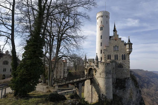 Castillo Lichtenstein Alemania — Foto de Stock