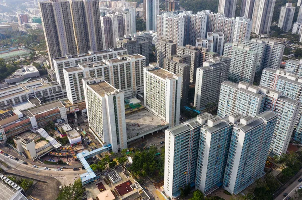 Lok Hong Kong Febrero 2019 Distrito Residencial Hong Kong — Foto de Stock