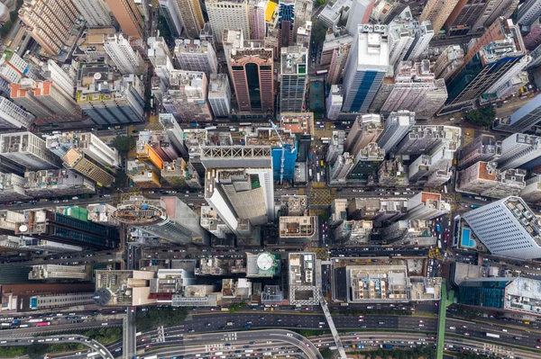 Causeway Bay Hong Kong Febrero 2019 Vista Aérea Del Horizonte —  Fotos de Stock