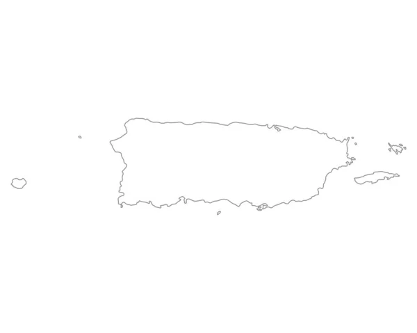 Map Puerto Rico — Stock Photo, Image