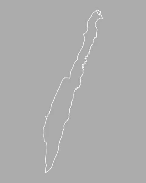 Kaart Van Oeland Geografische Kaart Illustratie — Stockfoto