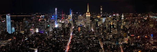 纽约市的灯光 — 图库照片