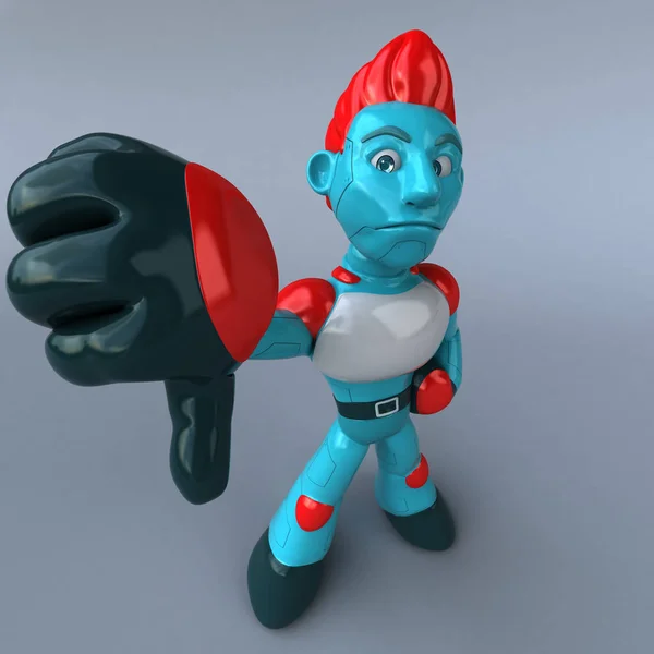 Roter Roboter Abbildung — Stockfoto